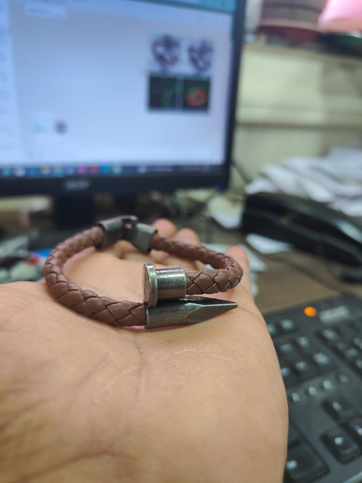 Prosperveil Braided Leather Unisex Bracelet